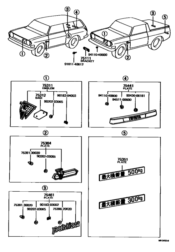 Emblem & Name Plate (Exterior & Interior)