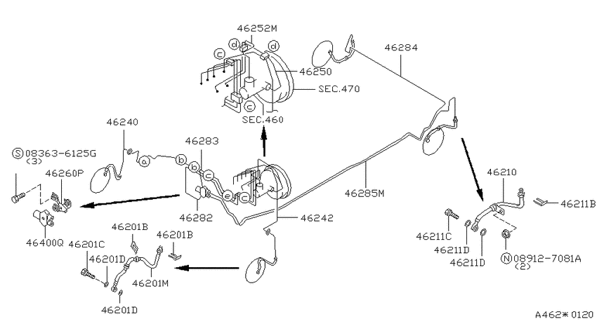 Brake piping & control
