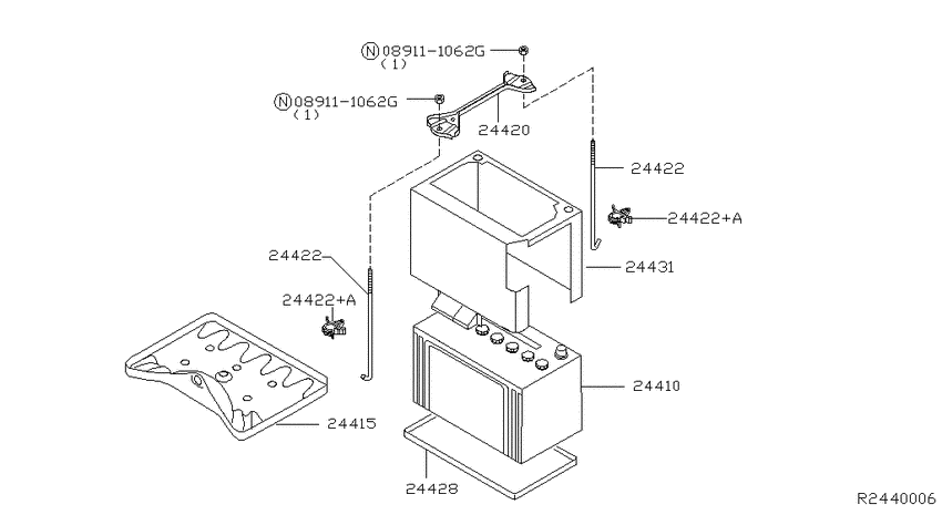 Battery & battery mounting