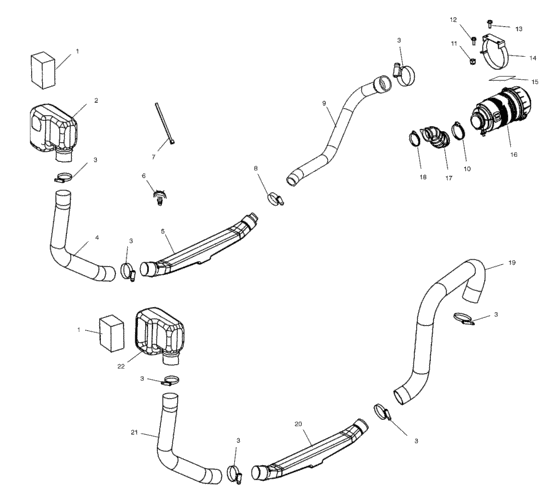 Engine and clutch air intake