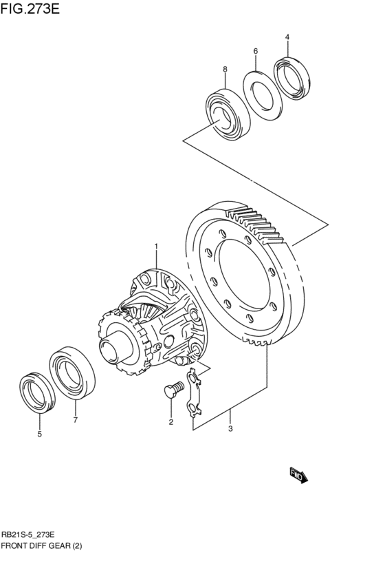 フロントデファレンシャルギヤ