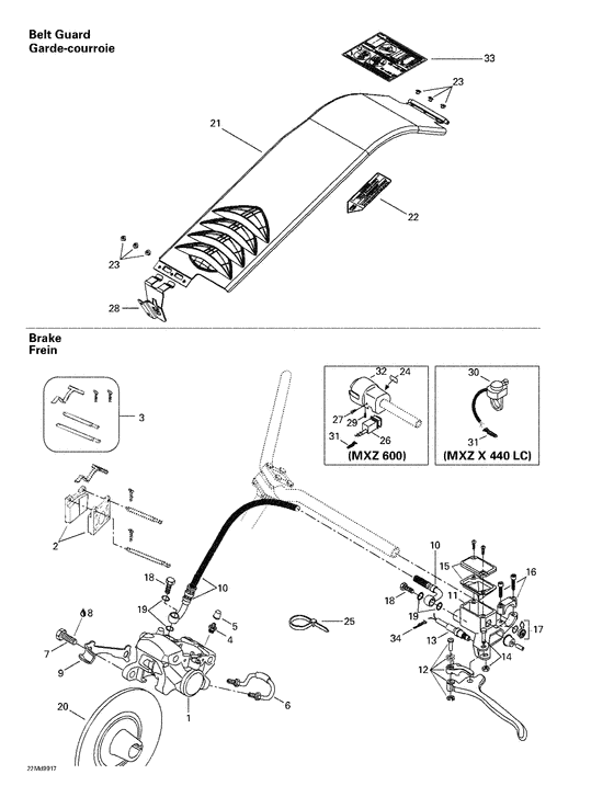 06- hydraulic brake and belt guard