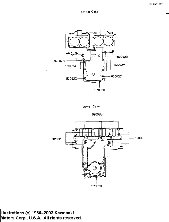 Crankcase bolt pattern