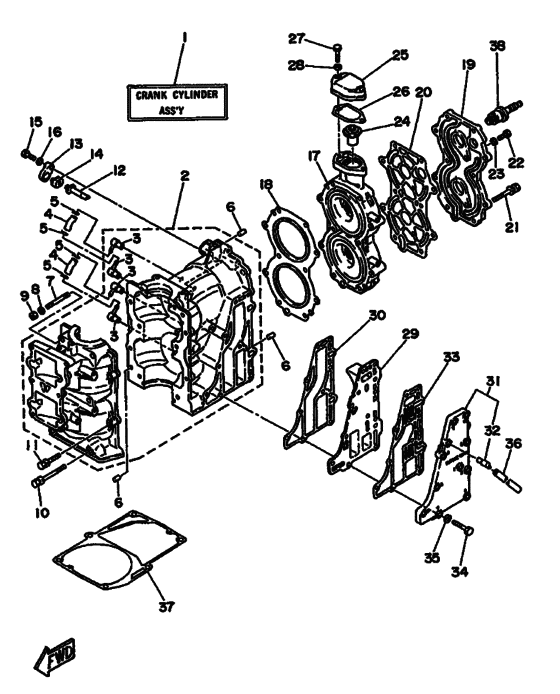 Cylinder & crankcase