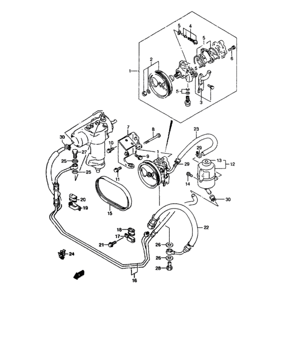 B ps oil pump