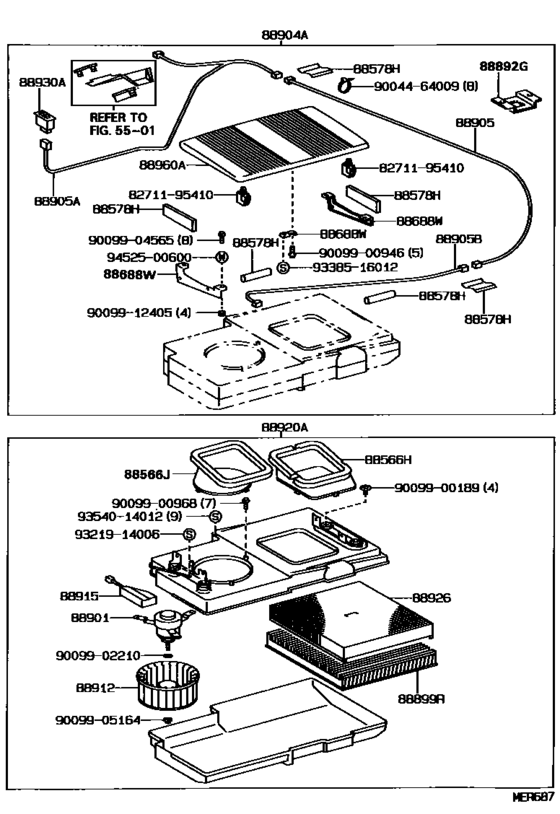 Air Purifier Or Ion Generator for 1990 - 1994 Toyota CAMRY/ VISTA 