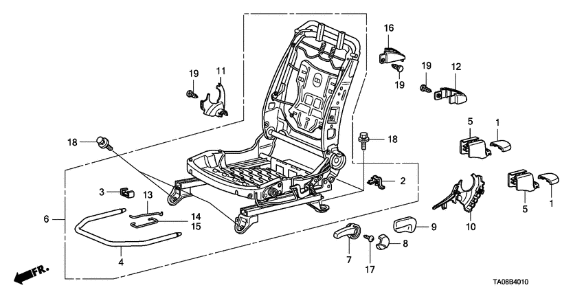 Front seat components
