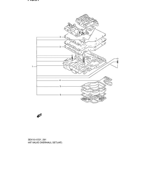 4at valve overhaul set
