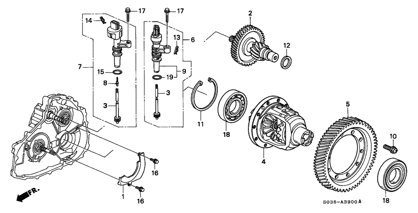 Differential/speed sensor