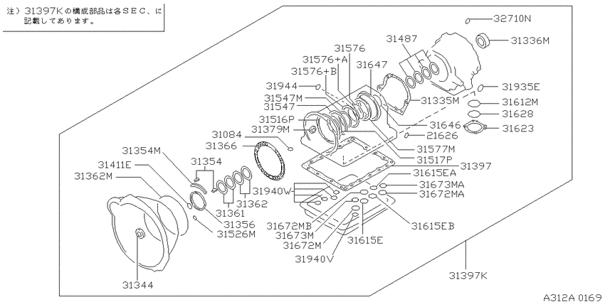 Gasket & seal kit (automatic)
