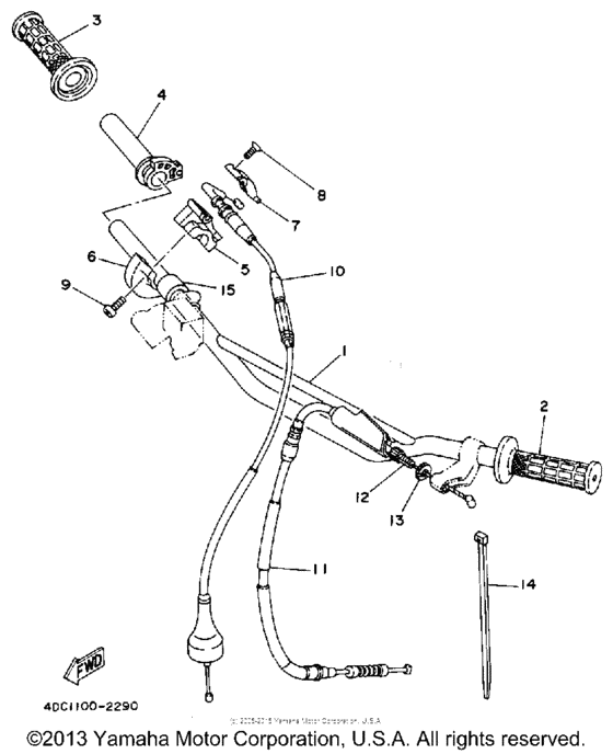 Handlebar - cable