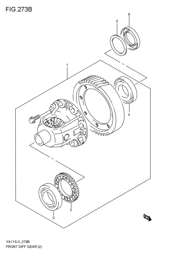フロントデファレンシャルギヤ