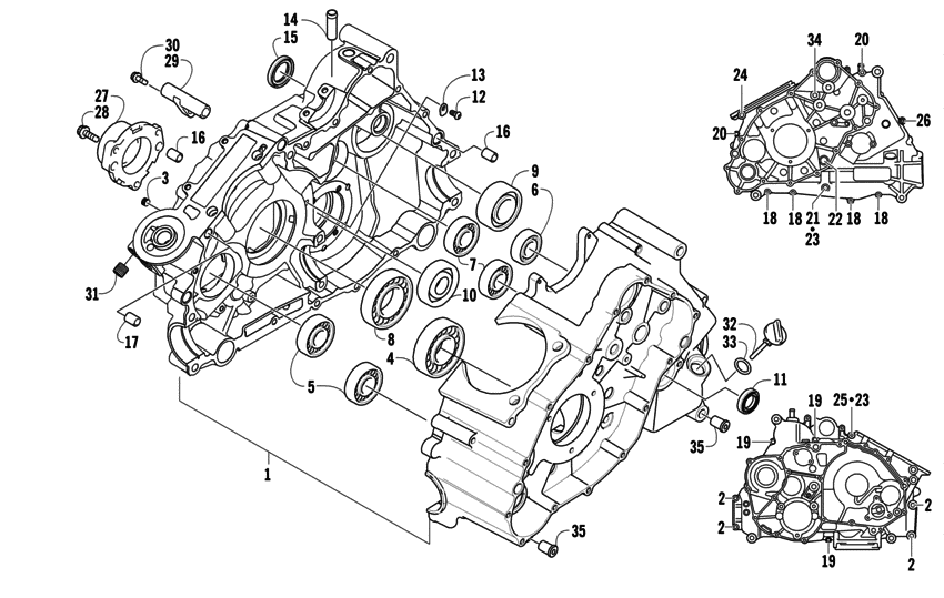 Crankcase assembly