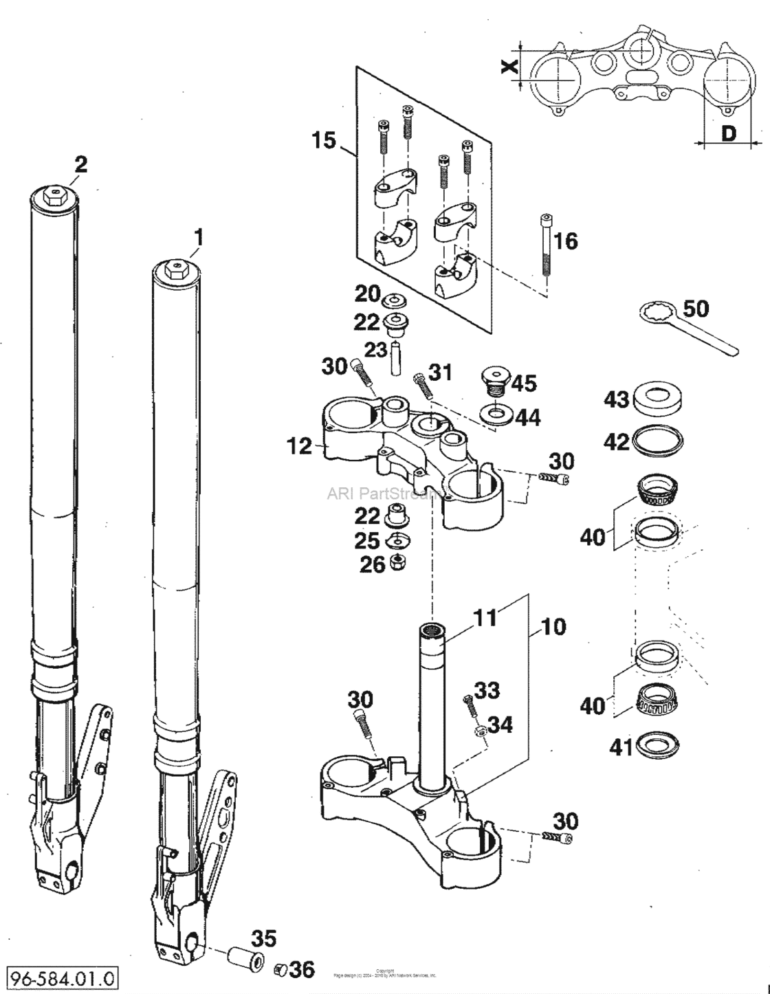 Front Fork White Power