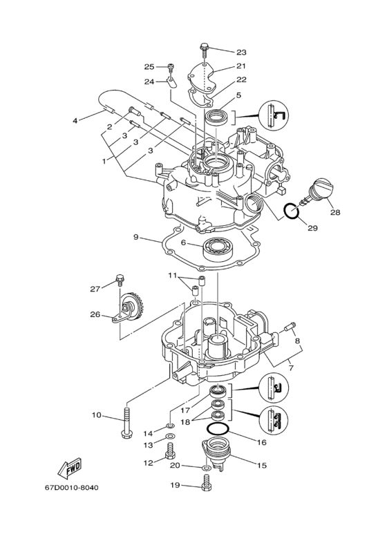 Cylinder crankcase