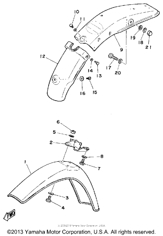 Front fender - rear fender