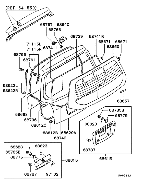 Tailgate panel & glass