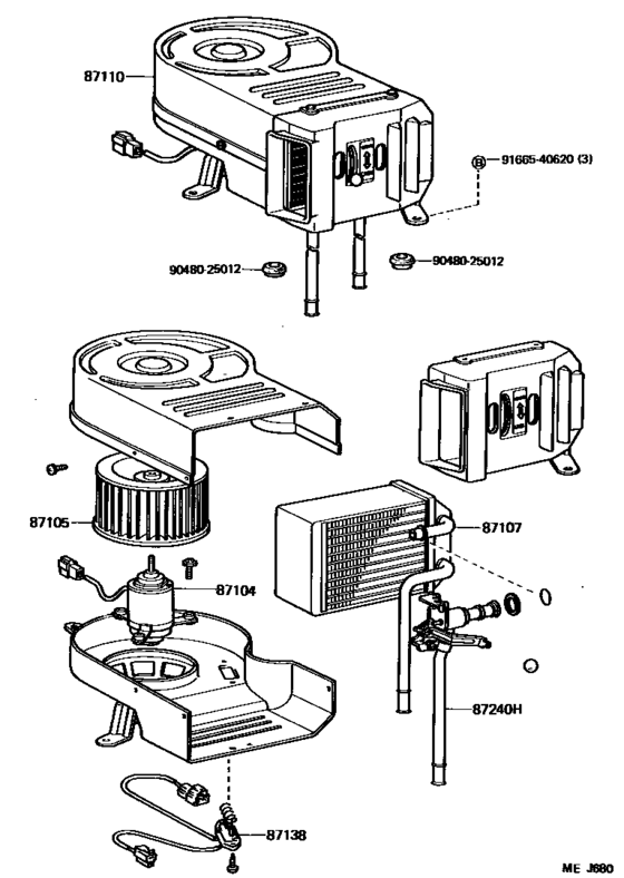 Heating & Air Conditioning - Heater Unit & Blower