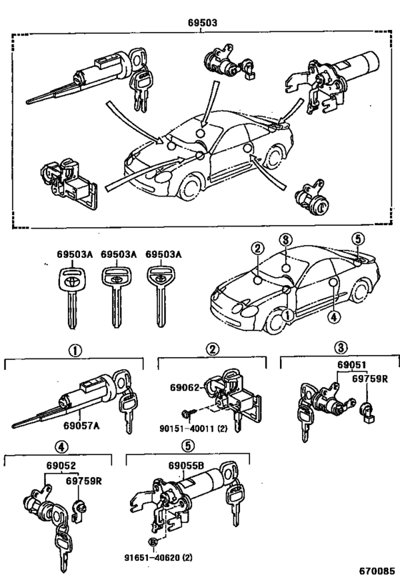 Lock Cylinder Set