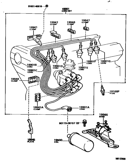 Ignition Coil & Spark Plug for 1985 - 1988 Toyota CRESSIDA/ CRESSIDA ...