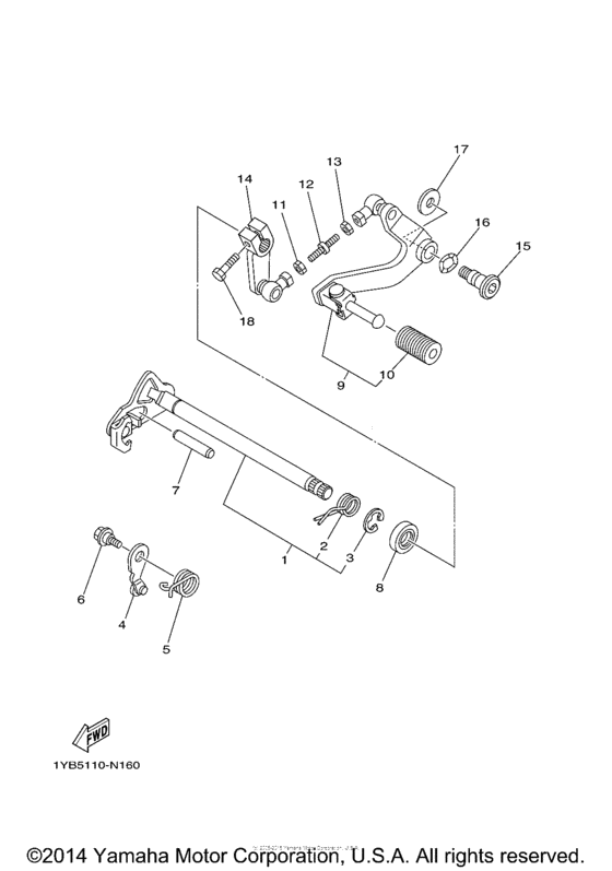 Shift shaft