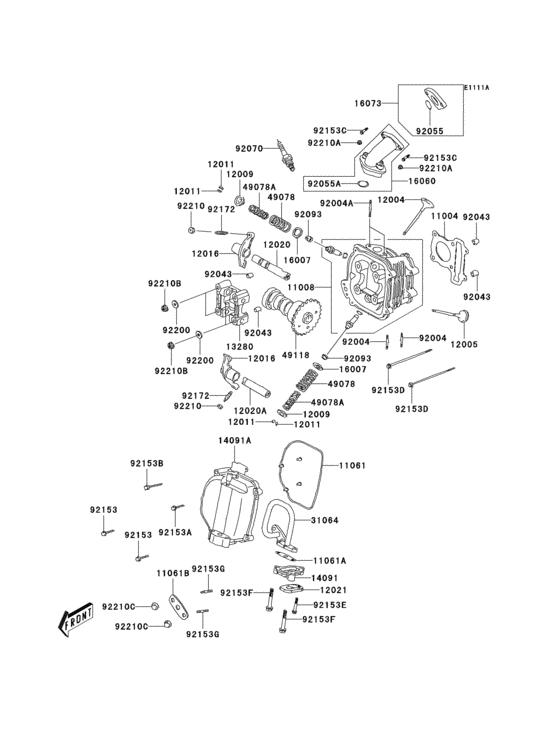 Cylinder head(1/2)(a8f-abf)