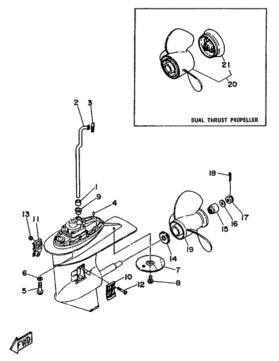 Lower casing. drive 2