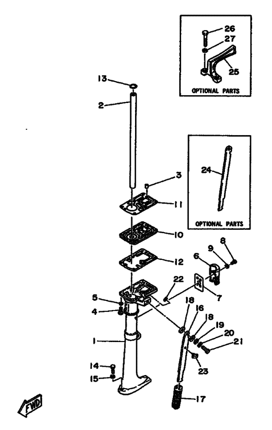 Upper casing