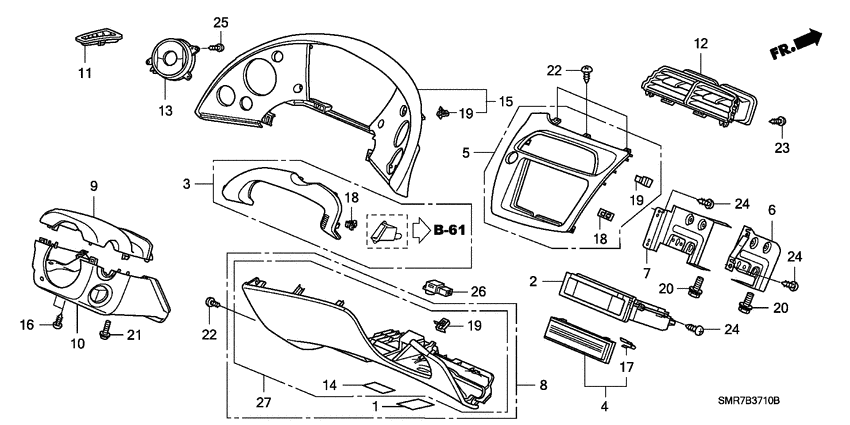 Instrument panel garnish