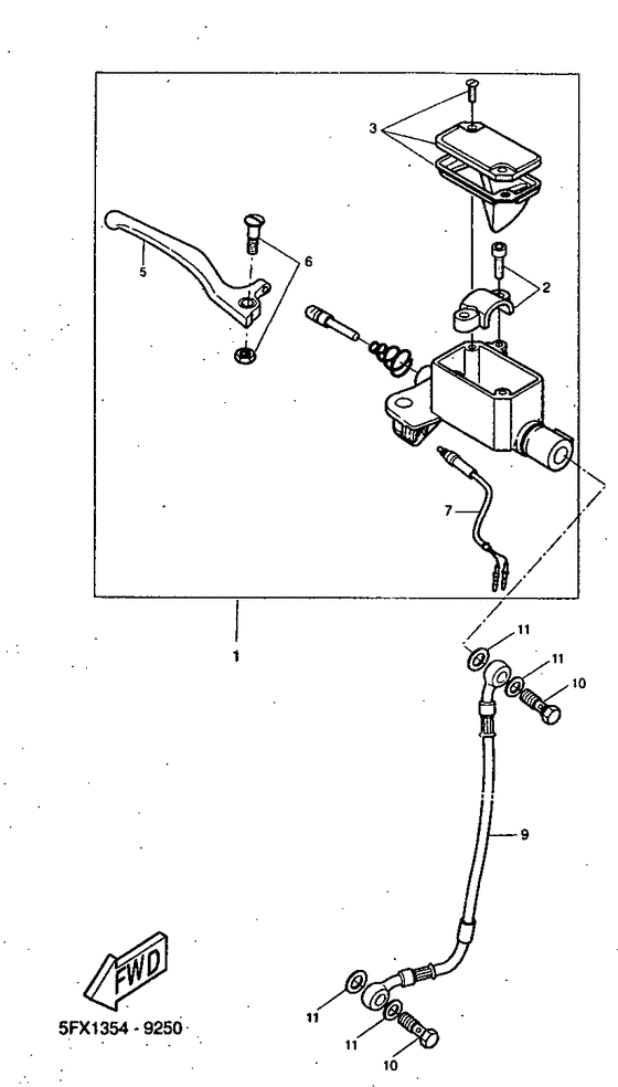Front master cylinder