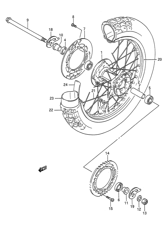 Rear wheel
