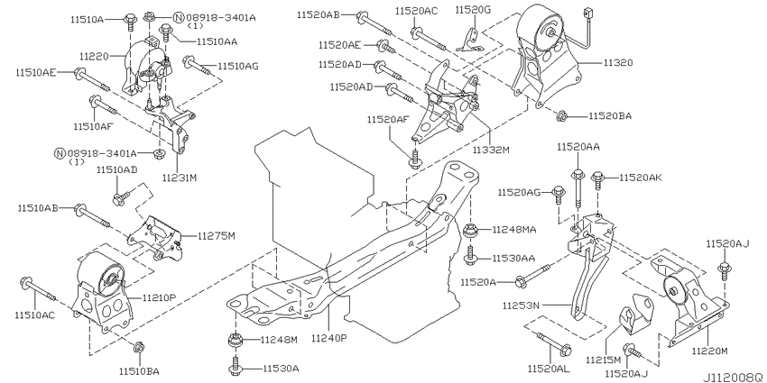Engine & transmission   mounting