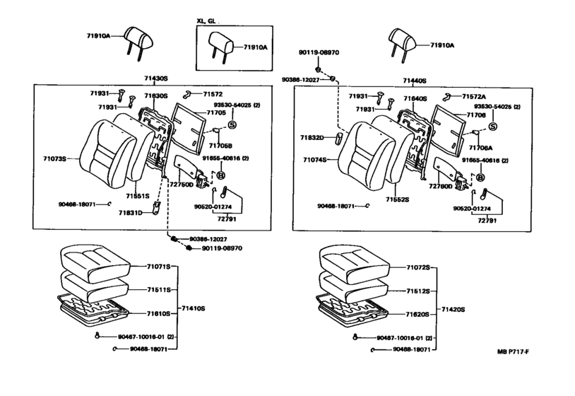 Front Seat & Seat Track