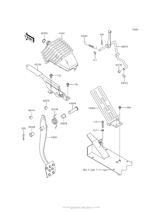 Brake Pedal/throttle Lever