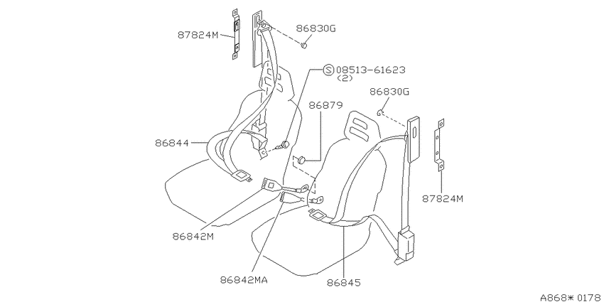 Front seat belt