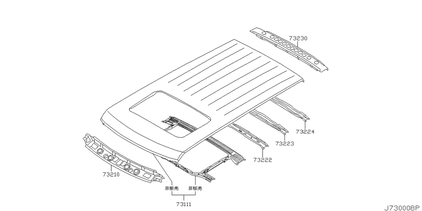 Roof panel & fitting