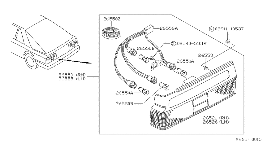 Rear combination lamp