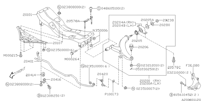 Front suspension