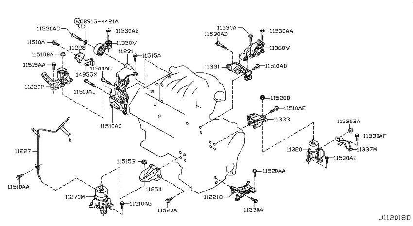 Engine & transmission   mounting