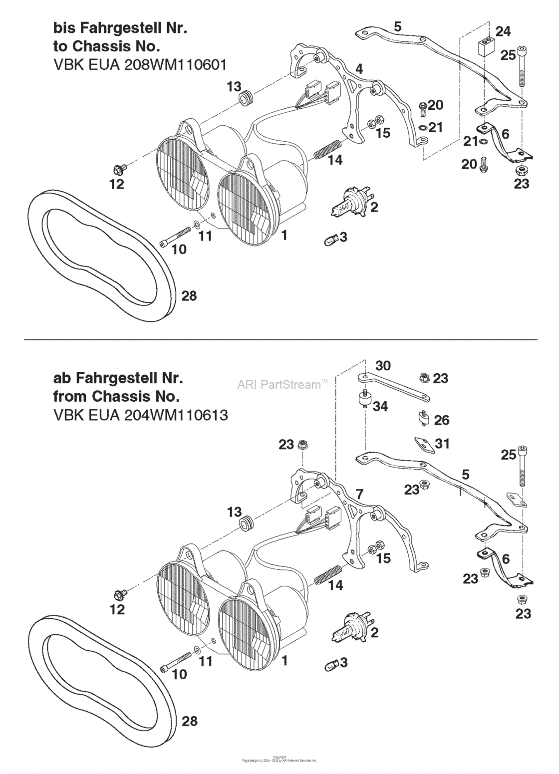 Head Light, Support