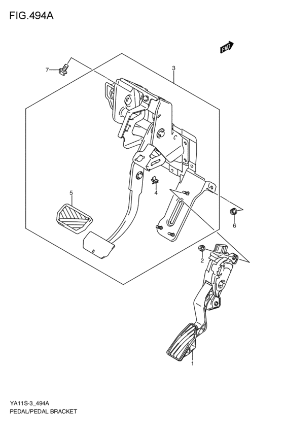 pedal / pedal bracket