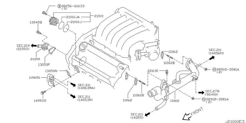 Water pump, cooling fan & thermostat