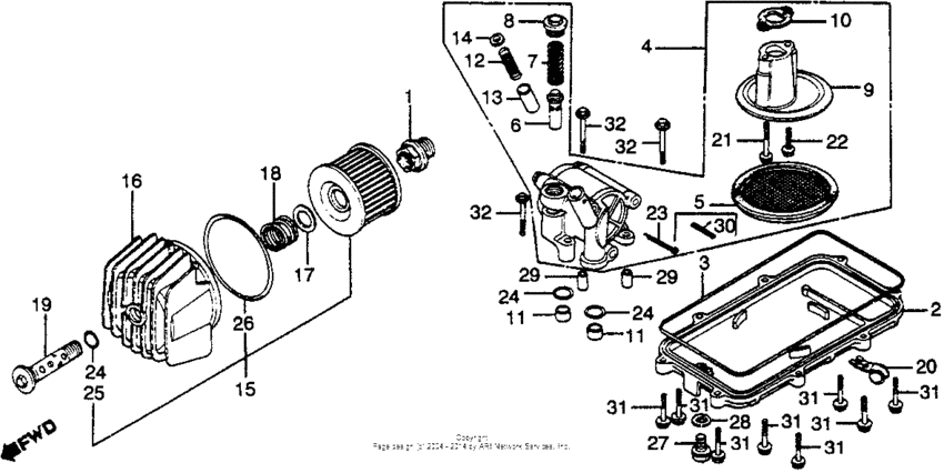 Oil filter + oil pump