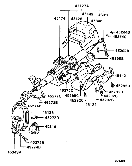 Steering column & cover