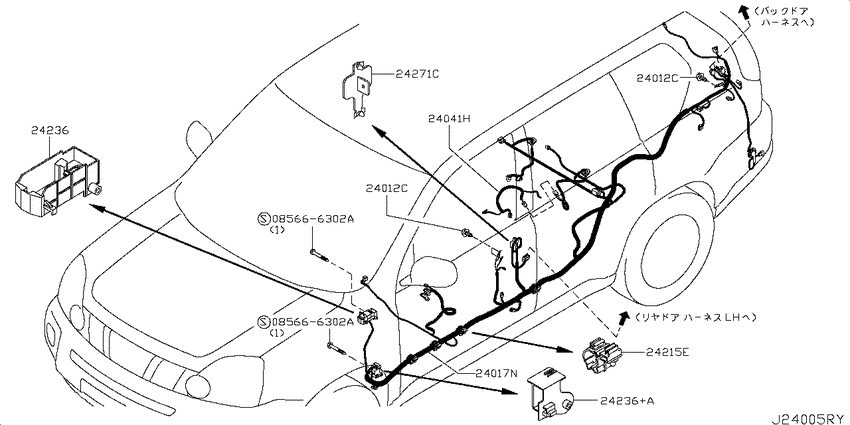 Wiring for 2007 - 2012 Nissan X-TRAIL T31 | Japan sales region