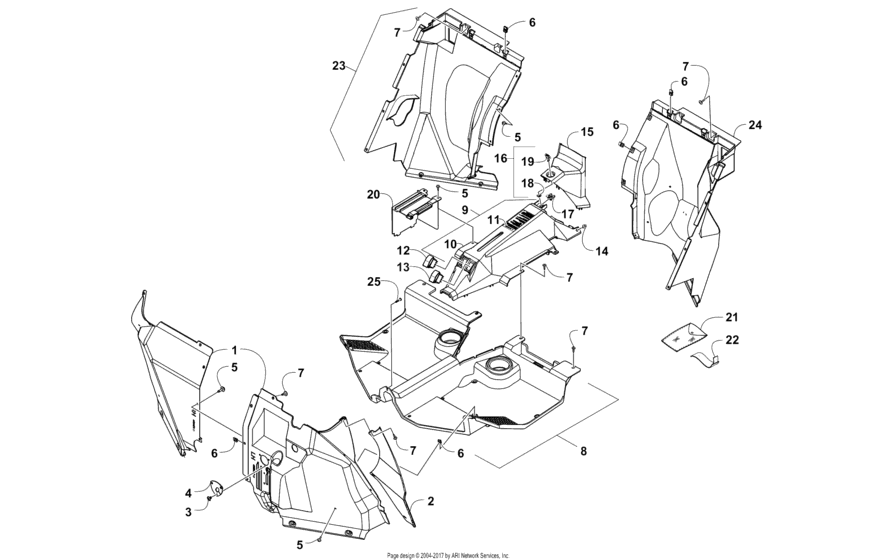 Console And Floor Panel Assembly