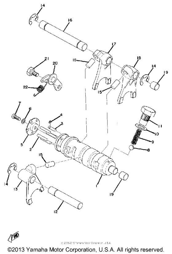 Shift shaft