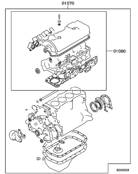 Engine overhaul gasket kit