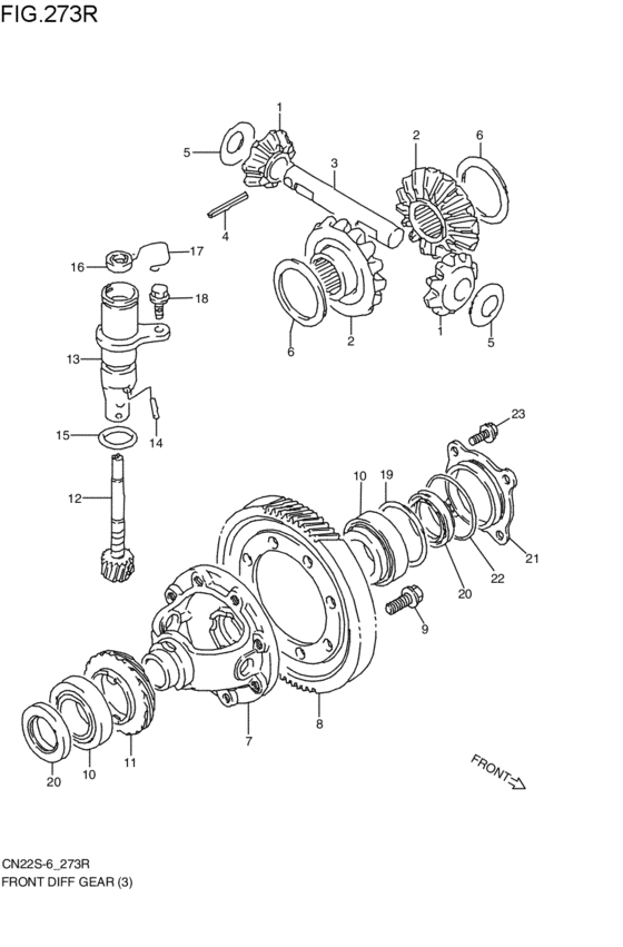 フロントデファレンシャルギヤ