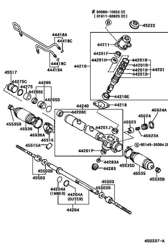 Front Steering Gear & Link
